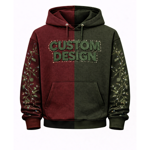 Sudaderas con capucha extragrandes para hombre de alta calidad, al por mayor, de algodón y forro polar, con estampado personalizado, moda urbana de invierno - Product Image 3