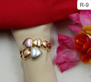 Ensemble de bijoux tendance en laiton plaqué or avec pendentif cœur, spécial Saint-Valentin, cadeau de mariage et de fête pour femmes - Product Image 2