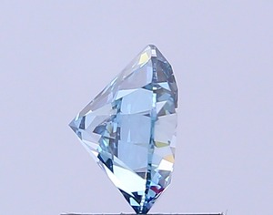 Diamant CVD cultivé en laboratoire, forme ronde, bleu vif fantaisie, clarté VVS2, polissage excellent, pierre précieuse brute brillante pour joaillerie fine. - Product Image 4