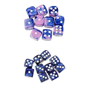 Jeu de dés en résine turquoise avec points blancs, dés de jeu faits à la main pour jeux de société et jeux de table - Product Image 6