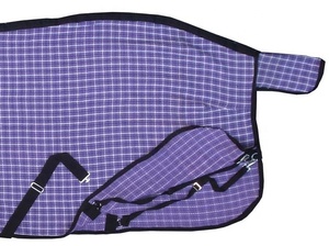 Combo de verano de fabricante directo, Alfombra de carreras de caballos, tela ligera de Peine de miel, impermeable, forro de poliéster de Color indio sólido - Product Image 5
