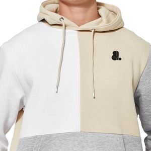 Sweat à capuche décontracté en coton tricoté 100 % pour homme, collection Hiver 2026, grammage lourd 400g, en polaire respirante, avec logo brodé et strass - Product Image 6