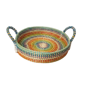 Panier de rangement en jonc de mer naturel pour cadeaux écologiques et colis de fêtes - Product Image 2
