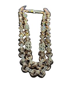 Cadena Cubana Infinity Hip Hop con Moissanita, Cadena de Plata de Ley para Fiestas, Unisex, para Raperos, a un Precio Accesible - Product Image 1