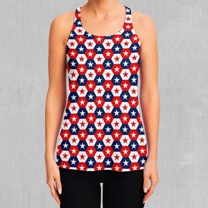 Camiseta sin Mangas Casual para Mujer, Estilo Occidental Personalizado, Sublimada, con Estampado Personalizado, para Gimnasio - Product Image 1