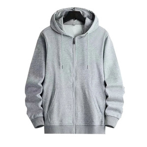 Men Custom Navy Blue Zip Up Hoodie <b>Jacket</b> Blank Fleece Plain Heavyweight Hooded Sweatshirts Casual Winter Wear Bulk - Product Image 5