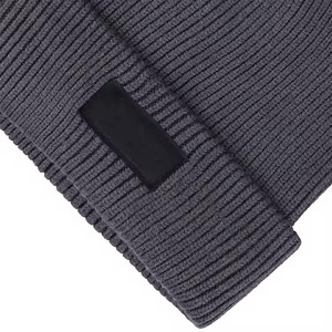 Bonnet en tricot noir pour homme et femme, dernier style, vente en gros, fournisseur de bonnets avec votre propre logo - Product Image 5