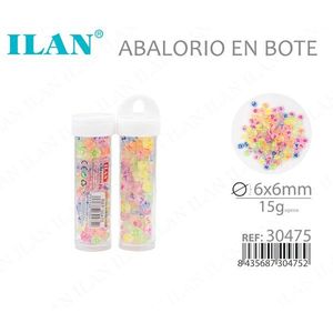 ILAN <b>Beads</b> In Jar 6x6mm 15g Letter <b>Beads</b> For Crafting - Product Image 3