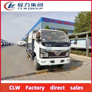 <span class=keywords><strong>Precio</strong></span> más bajo Dongfeng 4*2 6 metros cúbicos cargador trasero <span class=keywords><strong>camiones</strong></span> de recolección de basura camión de basura de compresión para la venta - Product Image 3