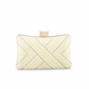Pochette de mariée beige pour femme, taille standard, sacs P24357 - Product Image 1