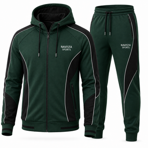 Survêtement d'hiver unisexe surdimensionné NAVISTA SPORTS 2 pièces, écologique, imperméable, léger, 100% coton, à capuche, pour le jogging - Product Image 2