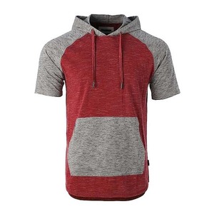 Oferta Especial: Sudaderas con Capucha de Felpa Bordadas de Manga Corta para Hombre, Corte Regular, 100% Algodón, Diseño Sólido, Transpirables, para Verano - Product Image 6
