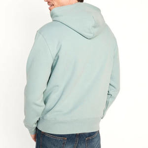 Men's Casual Cotton Crew Neck Hoodie Winter Streetwear Long Sleeve Sweatshirt Custom Wholesale Breathable Thickened Plain Dyed - Product Image 2