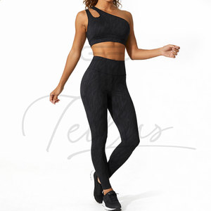 ชุดโยคะกีฬาผู้หญิงคุณภาพสูง ดีไซน์ใหม่ ชุดออกกำลังกายไร้รอยต่อ ชุดโยคะ 4 ชิ้น - Product Image 2