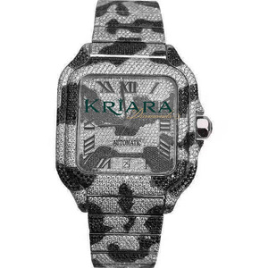 Best Selling High Quality Sophisticated Stainless Steel Silver <b>Watch</b> Women's Moissanite <b>Diamond</b> Luxury <b>Watch</b> - Product Image 3