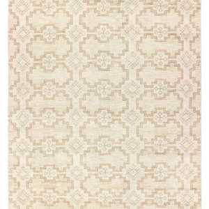 Tapis d'intérieur 100% laine noué à la main |   Tapis à motifs géométriques fait main |   Tapis pour salon et chambre à coucher |   Taille personnalisée disponible - Product Image 4