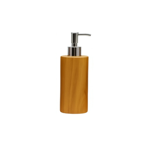 Distributeur de savon ARTERRA en bois de teck naturel de qualité supérieure, pompe en acier inoxydable, décoration moderne et luxueuse pour salle de bain et toilettes, résistant à l'eau - Product Image 2