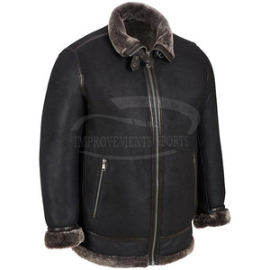 Chaqueta de cuero con cremallera frontal de piel de alta calidad para hombre 2024, estilo informal de invierno, el mejor producto - Product Image 1