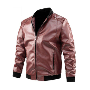 Chaqueta de cuero genuino para hombre al por mayor con bolsillos con cremallera para tiendas en línea, proveedor de desarrollo de muestras - Product Image 6