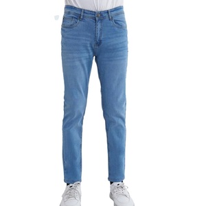 Jeans Casuales de Mezclilla para Hombre, Estilo Urbano, OEM, Cintura Media, 100% Algodón, Transpirables, Blancos, Precio Económico, Venta al Por Mayor - Product Image 4