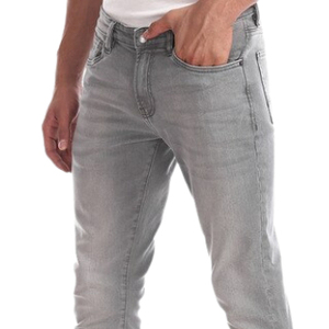 Jean ample vintage pour homme avec logo brodé personnalisé, coupe droite, poches, style streetwear, taille mi-haute, jambe large, décontracté - Product Image 2