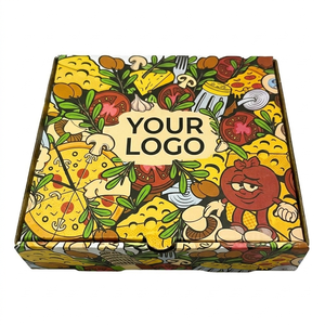 Boîtes à pizza en carton recyclable, écologiques, durables, pour la livraison de plats à emporter, emballage pour la livraison de nourriture rapide, boîte d'expédition - Product Image 2