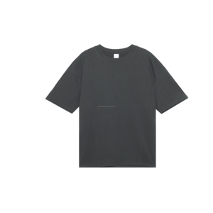 T-shirt unisexe surdimensionné 100% coton Vente en gros Streetwear à manches courtes Blanc Noir Blanc Tee Casual High Screen Hommes 250g - Product Image 1