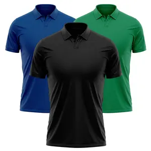 Katun Pique Desain Anda Sendiri Kustom Mens Polo Shirt Merek Kualitas Cina Pabrik Lengan Pendek Kualitas Tinggi 100 Pria Kasual Musim Panas