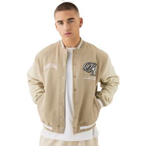 Chaqueta Varsity de Invierno para Hombre, de Lana y Piel de Oveja, Resistente al Viento, Personalizada con Letras Bordadas, Estilo Urbano, Talla Grande - Product Image 1