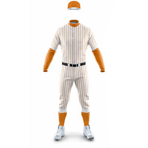 Uniforme de Béisbol Personalizado de Alta Calidad con Impresión Digital, 100% Poliéster, Cuello en V, Nombre del Equipo Personalizado, Diseño Transpirable de Secado Rápido - Product Image 5