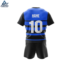 Uniformes de Rugby Impresos, Conjunto Completo de Rugby que Incluye Camiseta, Pantalones Cortos, Calcetines, Nombre del Equipo Personalizado, 100% Poliéster para Competiciones de Liga - Product Image 3