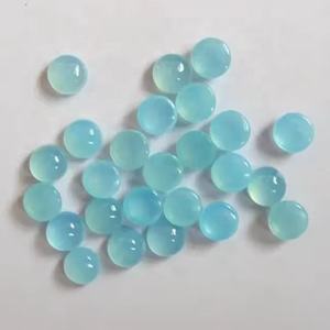 Cabochons ronds plats en calcédoine aqua naturelle de 10 mm, très demandés pour la bijouterie, pierres précieuses calibrées en vrac, fournisseur en gros - Product Image 2