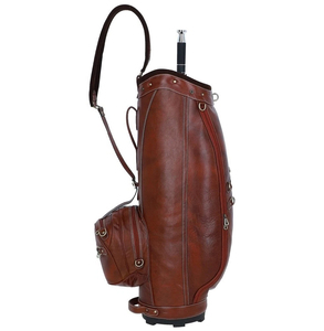 High Quality Custom Made Leather <b>Golf</b> Bag For Unisex Best Seller Lightweight Genuine Leather <b>Golf</b> Bags In Cheap Price - Product Image 5