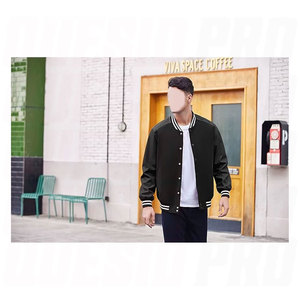Chaqueta Varsity para Hombre, Estilo Casual, con Mangas de Cuero, Chaqueta Bomber Letterman de Béisbol, Estilo Universitario Clásico, con Botones - Product Image 3