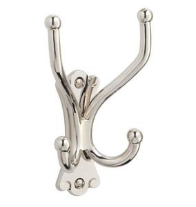 Decorative Aluminum <b>Wall</b> Coat Hook Rack for Jacket Towel Scarf Hanging with Functional Organization and Storage Support - Product Image 2