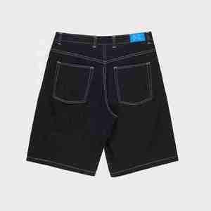Shorts Bermuda en jean décontractés pour hommes, style streetwear, avec cordon de serrage, broderie, tissu respirant à séchage rapide, pour l'été et la plage, avec poches - Product Image 2