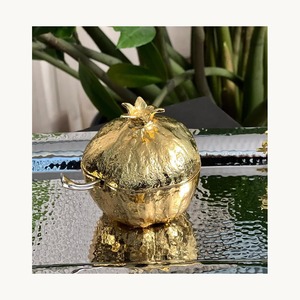 Premium Metal Gold Dry Fruits <b>Box</b> Customized Luxury Gift Packaging <b>Storage</b> Container Back to School Steamable Foldable - Product Image 1