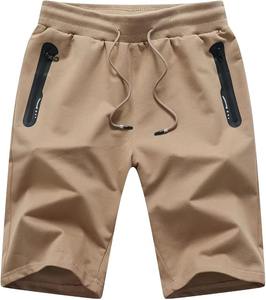 Pantalones Cortos Deportivos a Cuadros para Hombre, Cintura Media, Secado Rápido, Entrepierna de 5 Pulgadas, Elásticos, con Cierre de Cordón, Antiarrugas, de Lona - Product Image 5