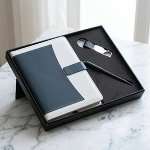 Aurelux RE037 Leatherette A5 Multicolor Diary <b>Notebook</b> Pen <b>Set</b> Premium Professional Office Use Custom Logo Corporate Gift - Product Image 2