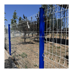 Cercado de panel de malla de alambre soldado de granja de jardín curvado 3D V recubierto de PVC de metal de acero galvanizado de alta calidad - Product Image 2