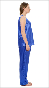 Ensemble de vêtements de nuit en satin doux pour femmes, pyjama sans manches, vêtements de détente pour femmes - Product Image 2
