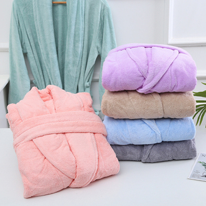 Luxurious Terry <b>Bath</b> Robes extra Large Unisex Striped Soft Fleece Bathrobe With Hood - Product Image 2