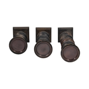 Antique <b>Set</b> Of 3 Dark Wood Pillar <b>Candle</b> Holders Handcrafted Turned Design For Rustic Home Decor High Quality Export Item - Product Image 5