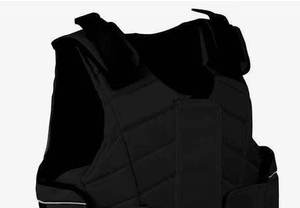 Gilet de sécurité équestre unisexe léger sans manches en néoprène noir avec poches et fermeture Velcro 2026 - Product Image 2
