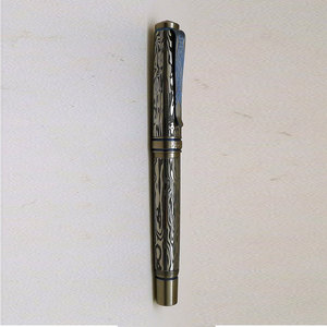 Stylo d'écriture en acier Damas, motif luxueux, outil d'écriture de bureau en acier, pour usage exécutif, stylo exclusif en acier Damas - Product Image 5