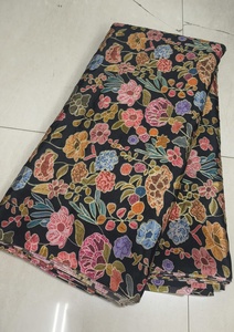 Tela Chinoon de Chifón con Estampado Digital y Bordado, Material de Lujo para Sarees y Vestidos Tradicionales de Mujer, Venta al Por Mayor, 70 GSM - Product Image 6
