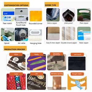 Bolsas de Embalaje Doypack con Cierre de Cremallera para Maíz Seco, Especias, Leche, Café en Polvo, Cacahuetes, Maíz, Harina de Trigo - Product Image 6