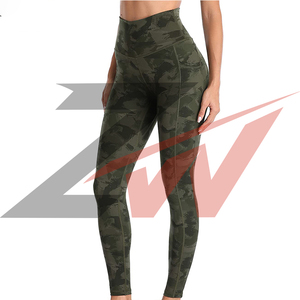 High Waisted Women's <b>Leggings</b> Buttery Soft Tummy <b>Control</b> Yoga Pants Squat Four-Way Stretch Spandex Polyester Contrast Stitch - Product Image 2