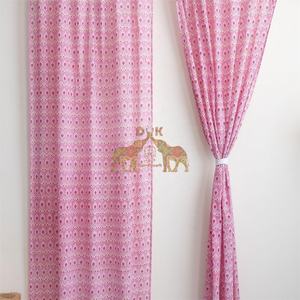 Tela de cortina de algodón de alta calidad con estampado floral, suave y semitransparente para sala de estar - Product Image 5