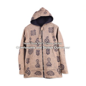 เสื้อแจ็คเก็ตสไตล์เนปาล ผ้าฝ้าย 100% สวมใส่สบายและมีสไตล์ - Product Image 2